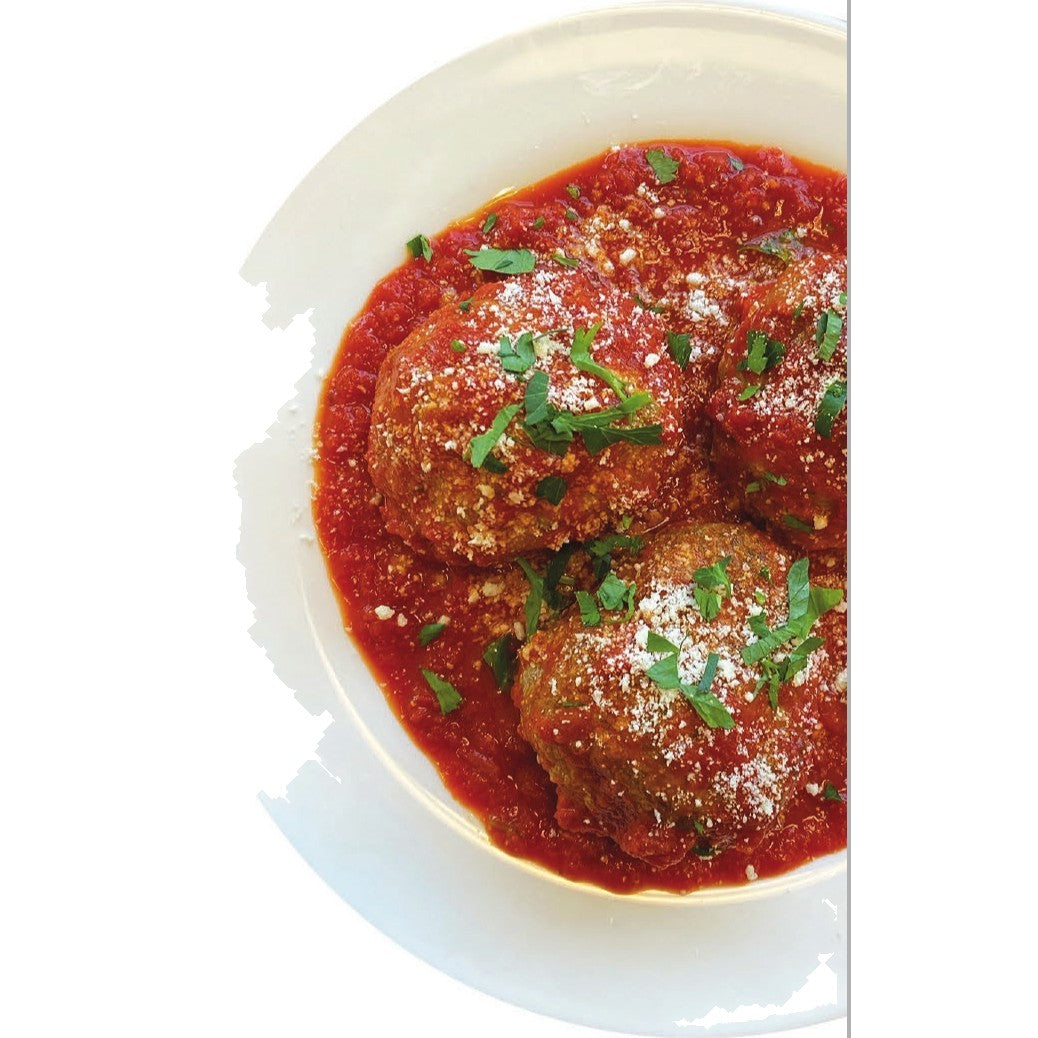 Baked Meatballs Marinara catering tray from Ribello Market, Cranford NJ