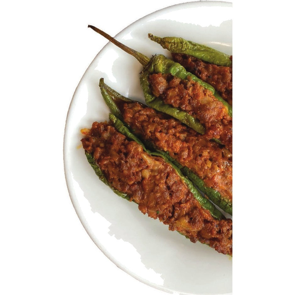 Breadcrumb Stuffed Long Hot Peppers catering tray from Ribello Market, Cranford NJ