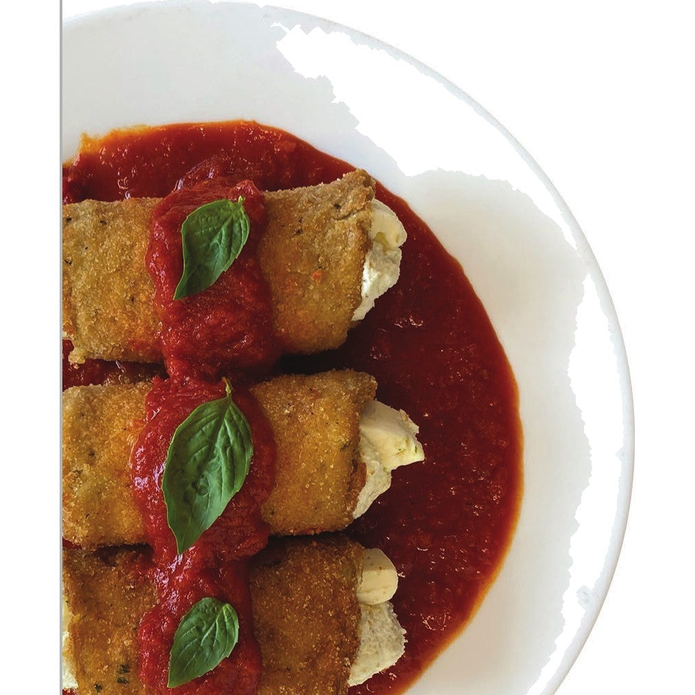 Eggplant Rollatini catering tray from Ribello Market, Cranford NJ