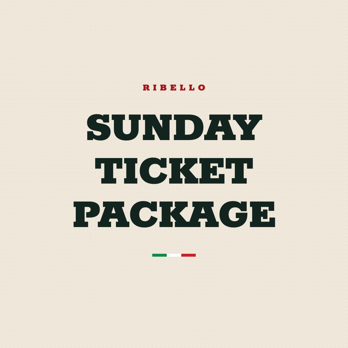 Sunday Ticket Package