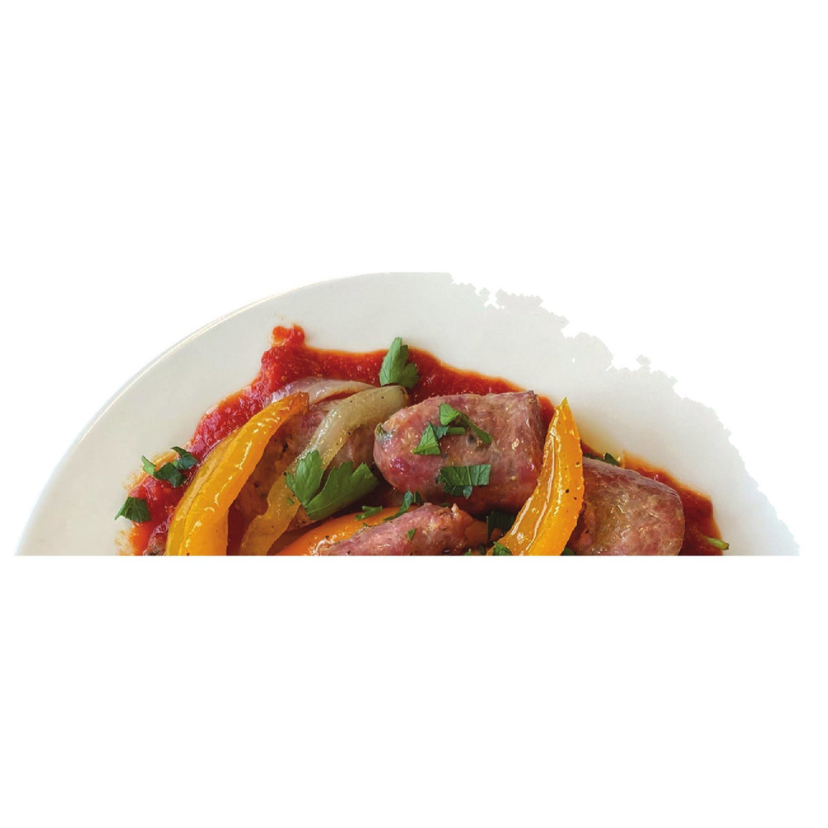 Sweet Sausage & Peppers catering tray from Ribello Market, Cranford NJ