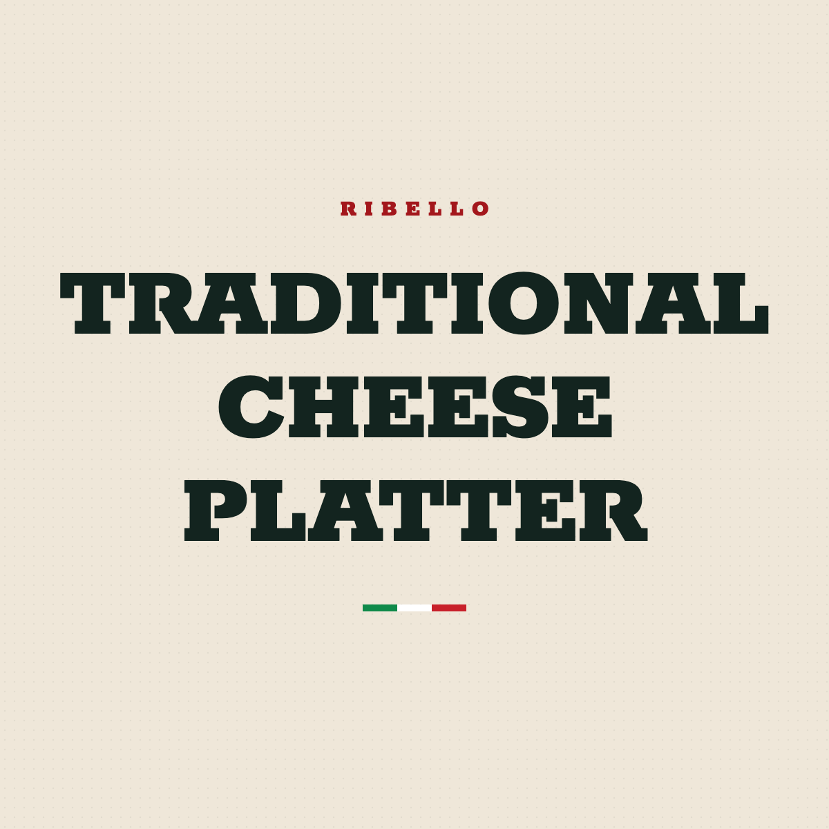 Traditional Cheese Platter