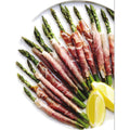 Wrapped Asparagus catering tray from Ribello Market, Cranford NJ